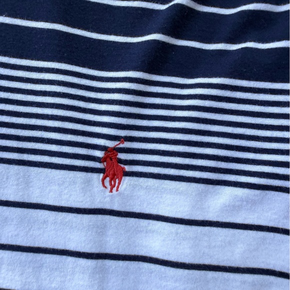 Polo by Ralph Lauren Navy and White Striped Hoodie - Picture 4 of 4